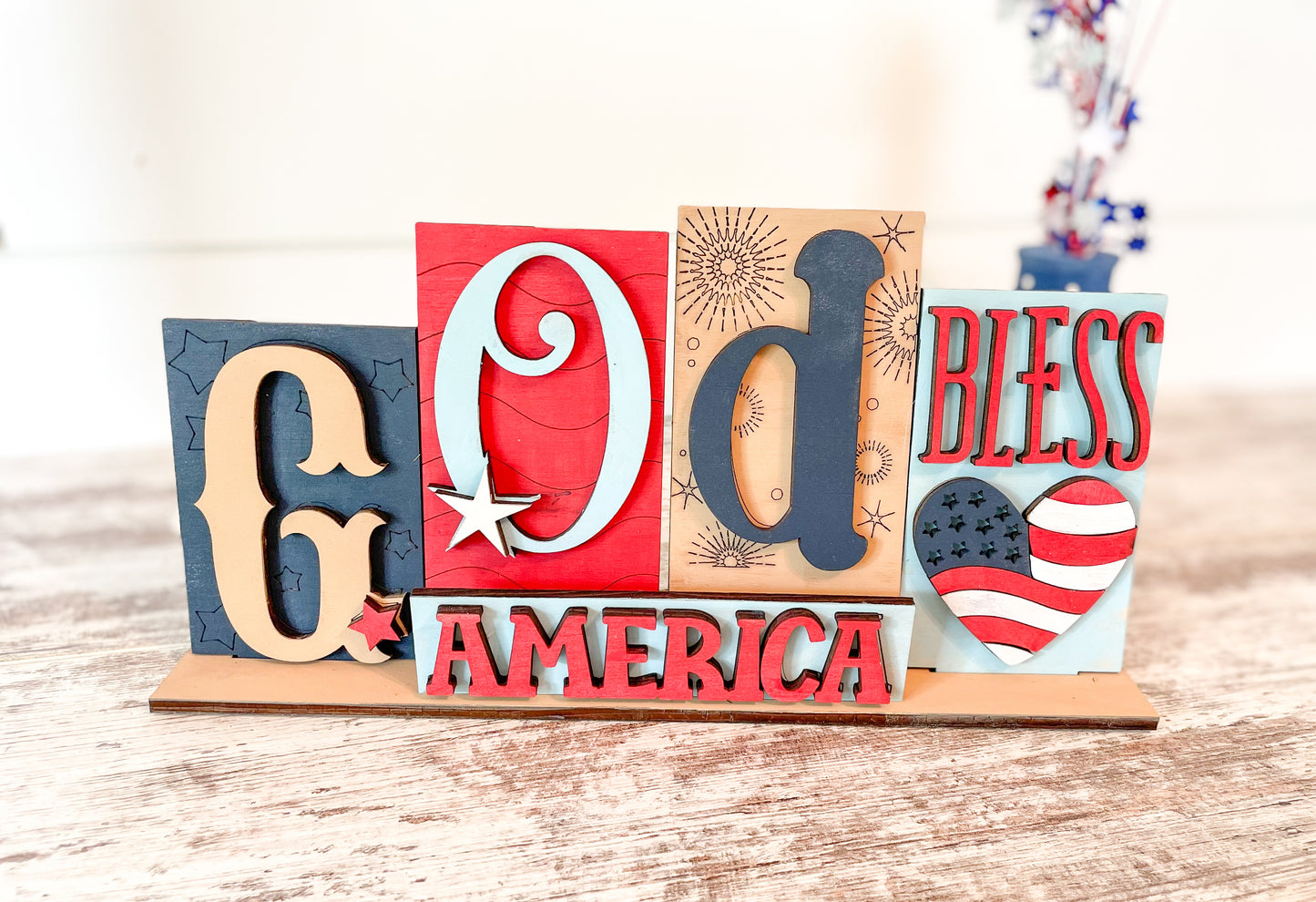 Patriotic Name Signs