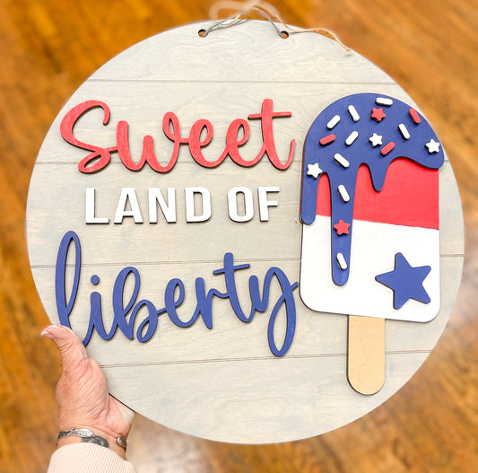 Sweet Land of Liberty Door Hanger DIY Kit