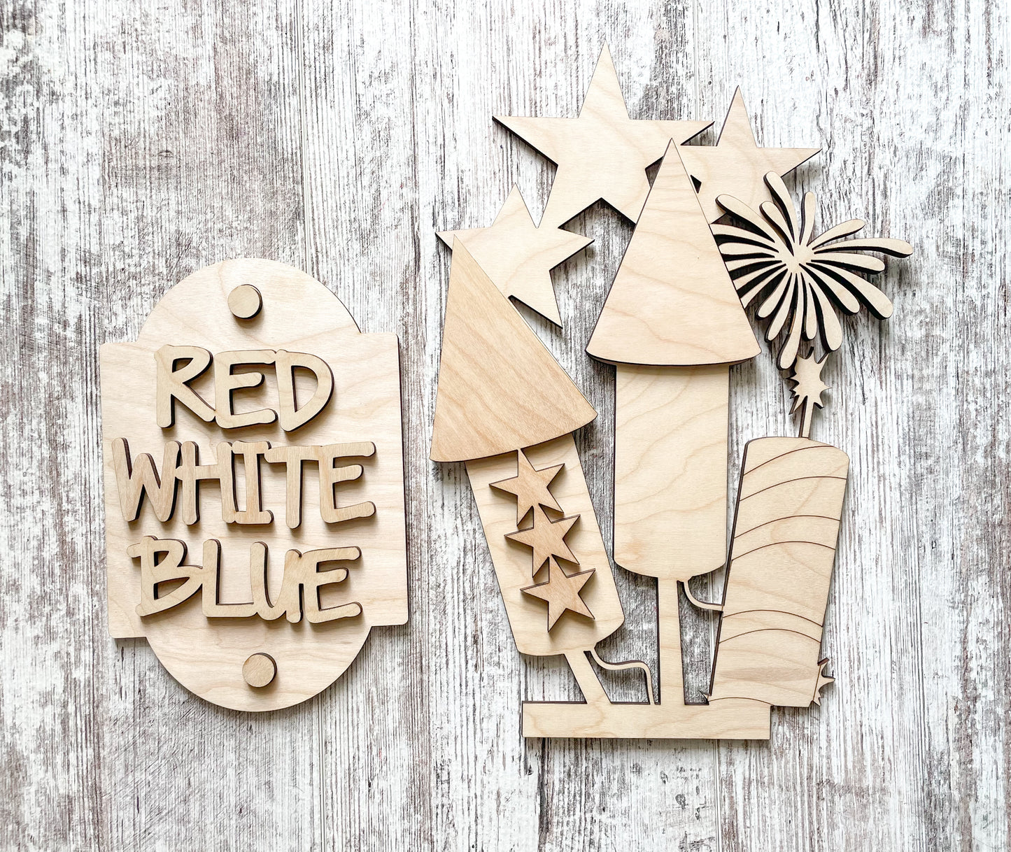 Porch Leaner Interchangeable Fireworks Add On DIY Kit