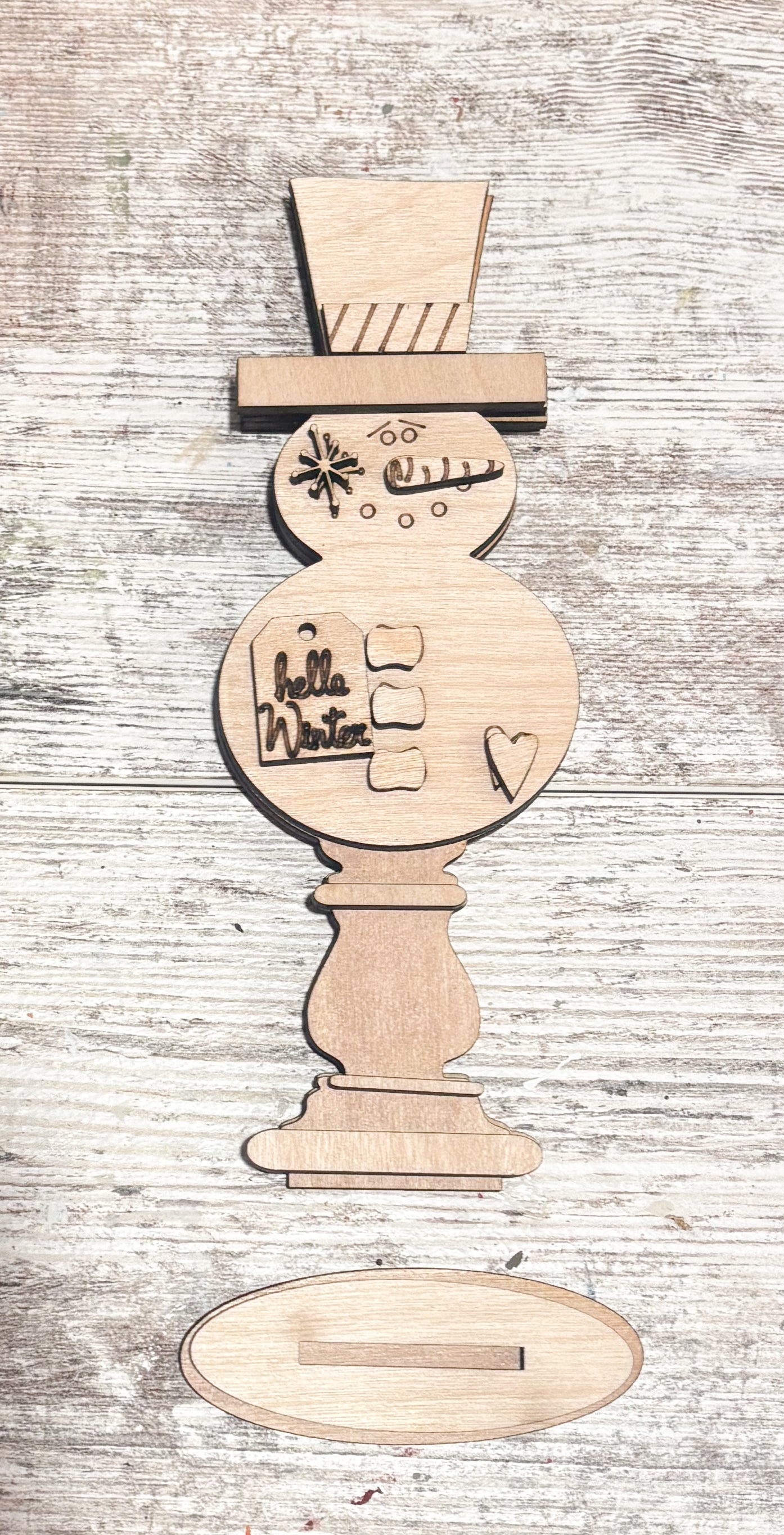 Snowman Spindle DIY Kit