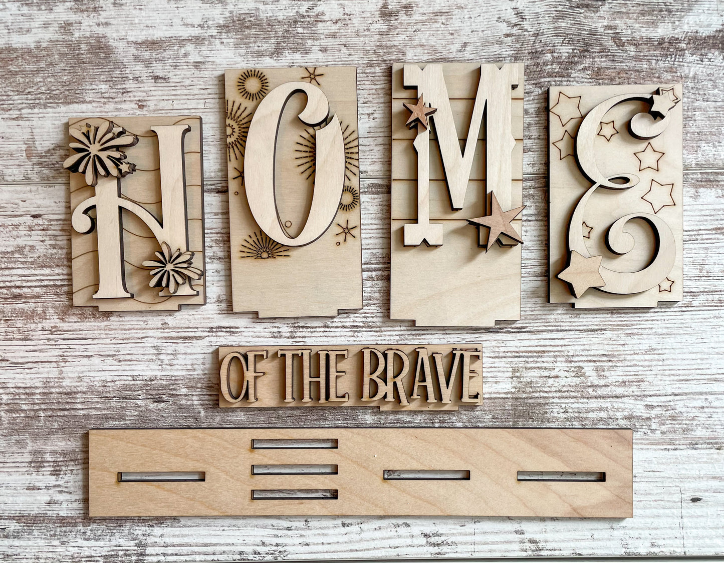 Patriotic Name Signs