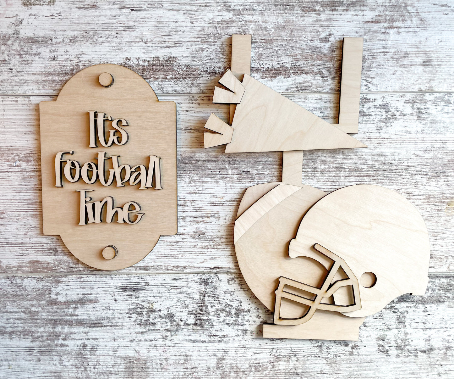 Porch Leaner Interchangeable Football Add On DIY Kit
