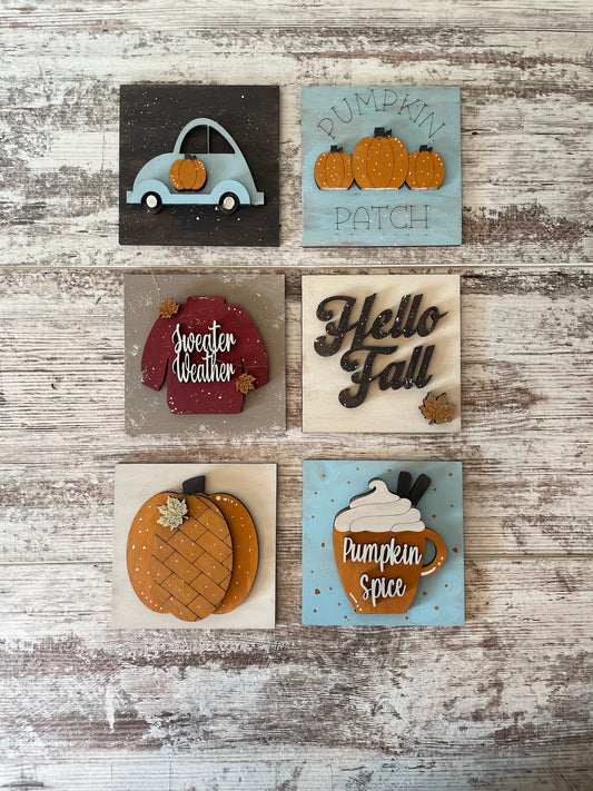 Fall Mini Signs DIY Kit