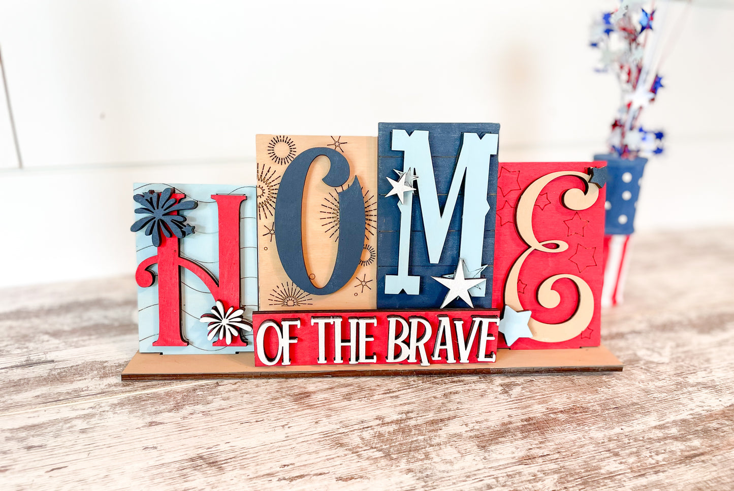 Patriotic Name Signs