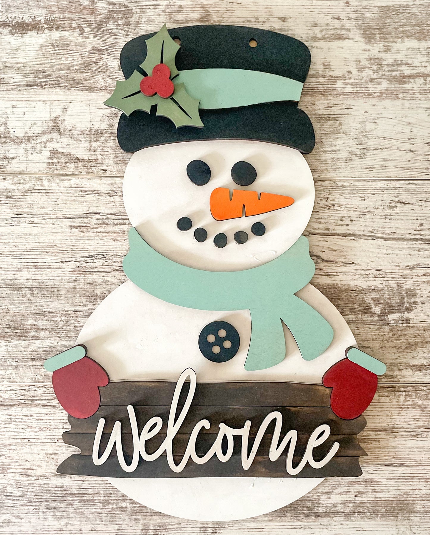 Welcome Snowman Door Hanger DIY Kit