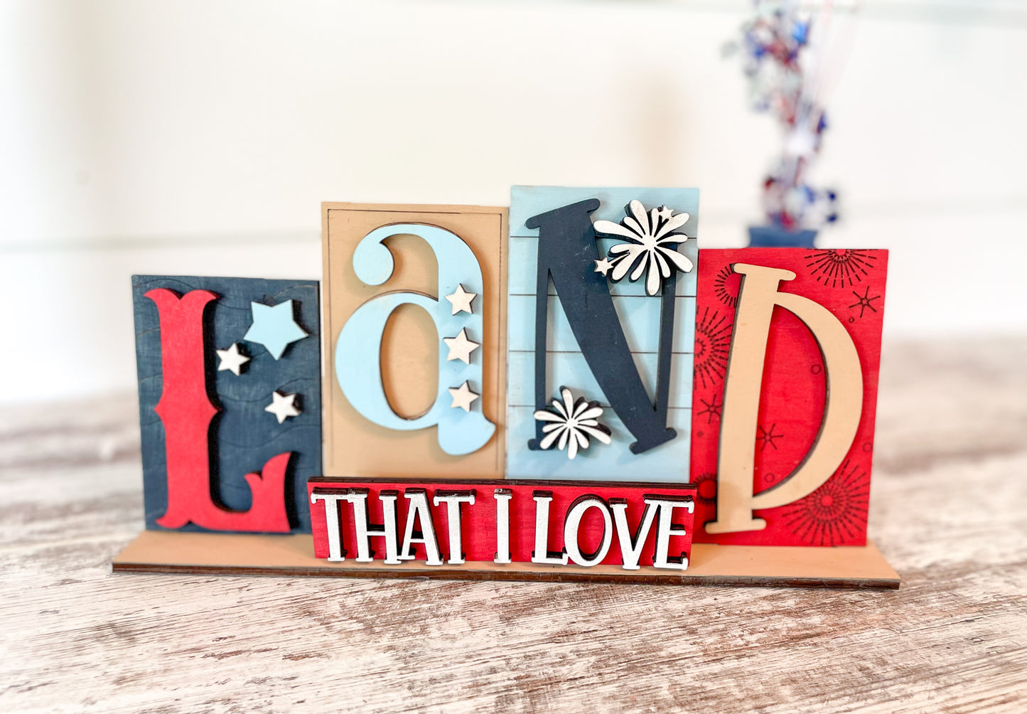 Patriotic Name Signs