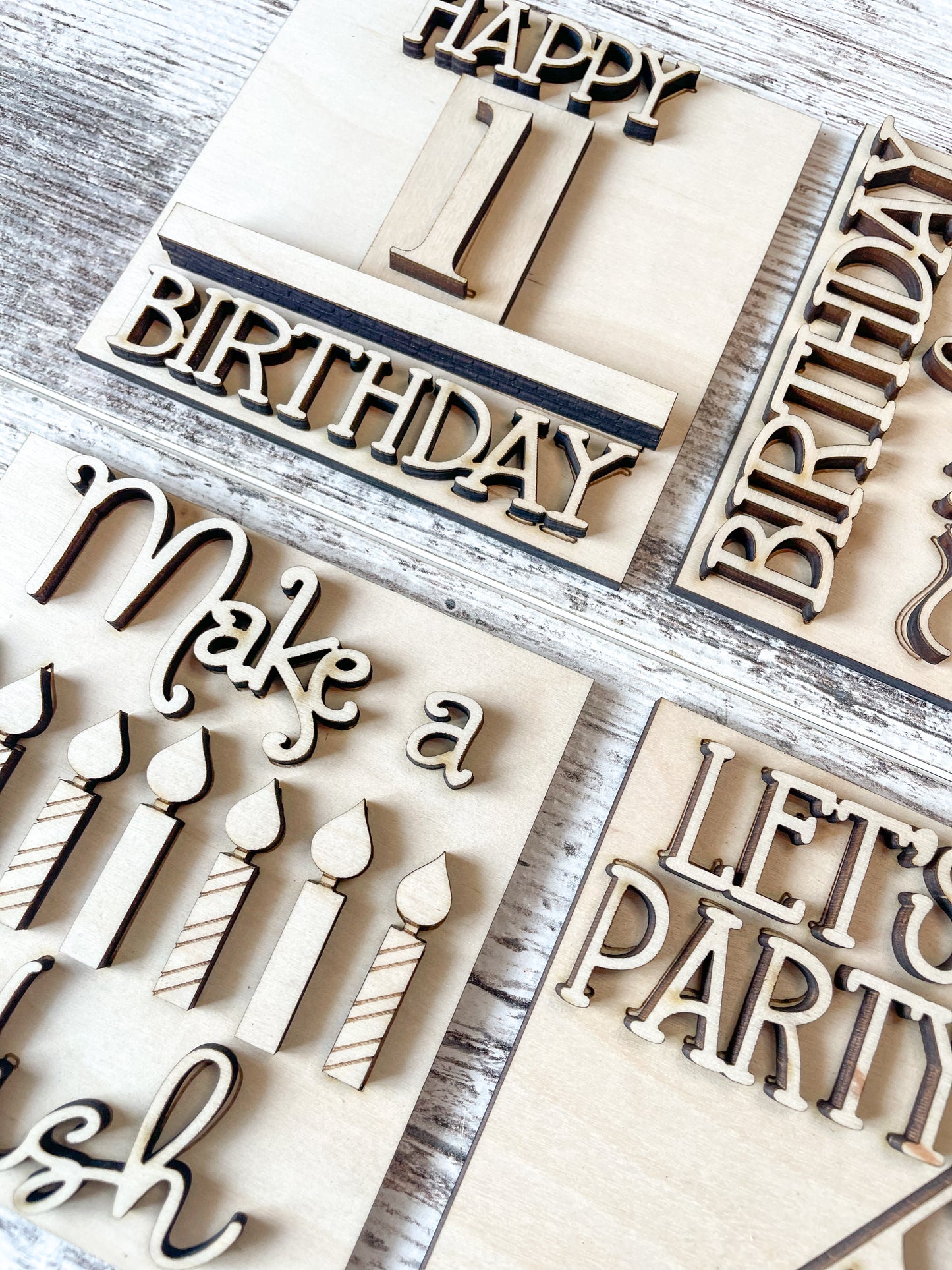 Mini Birthday DIY Signs