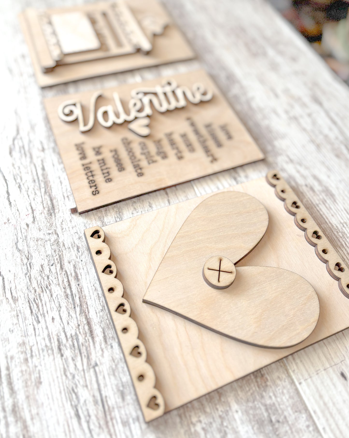 Valentine’s Day Trio Signs DIY Kit