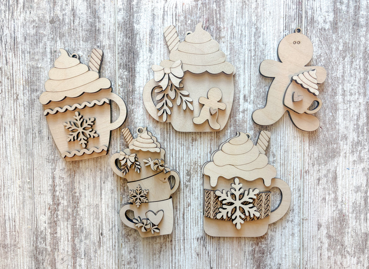 Hot Cocoa Ornament Set DIY Kit