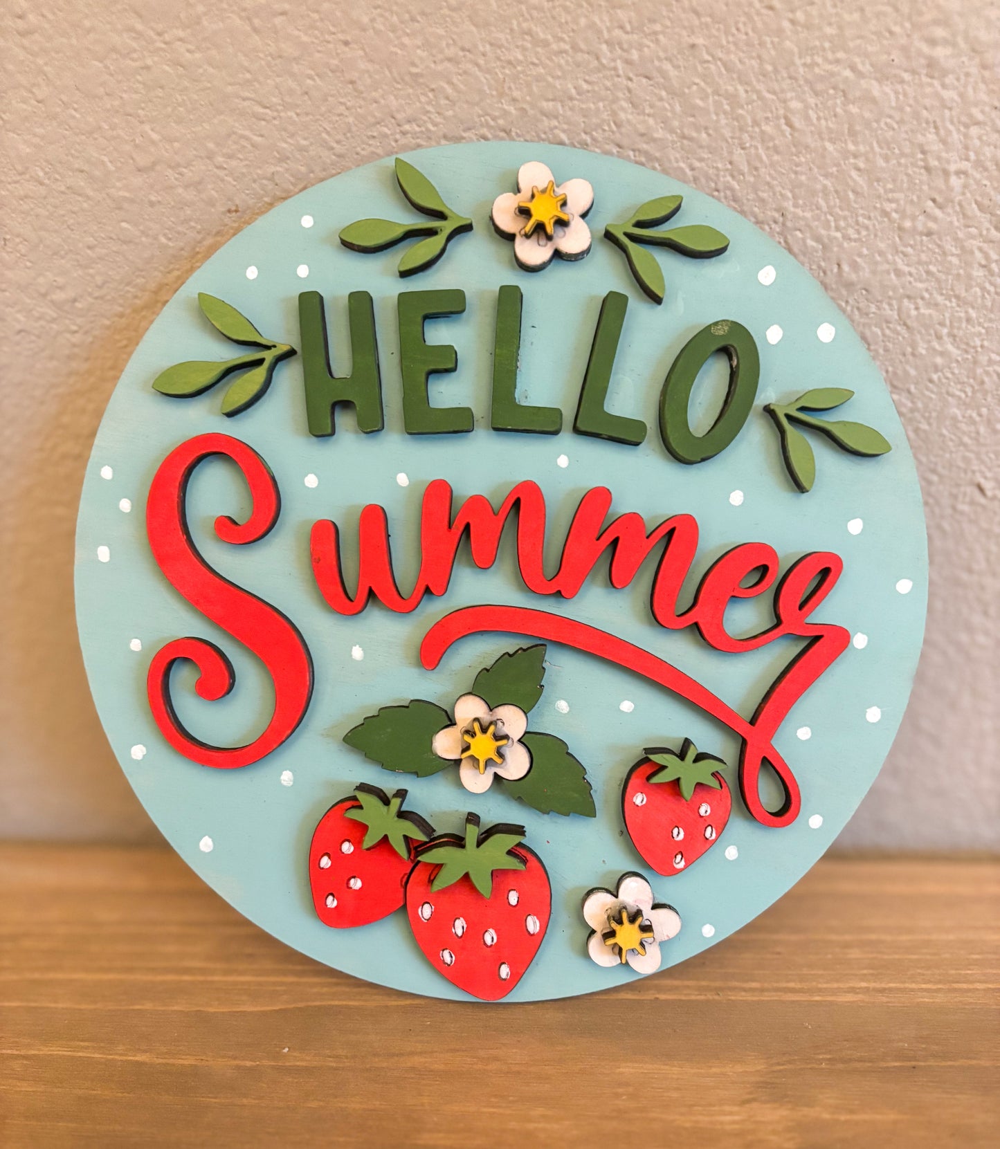 Hello Summer DIY Mini Sign Freebie