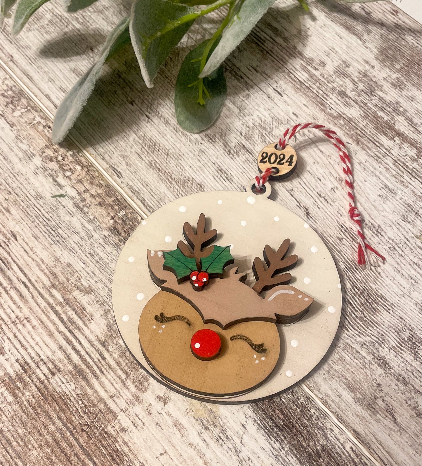 Personalized Reindeer Ornaments