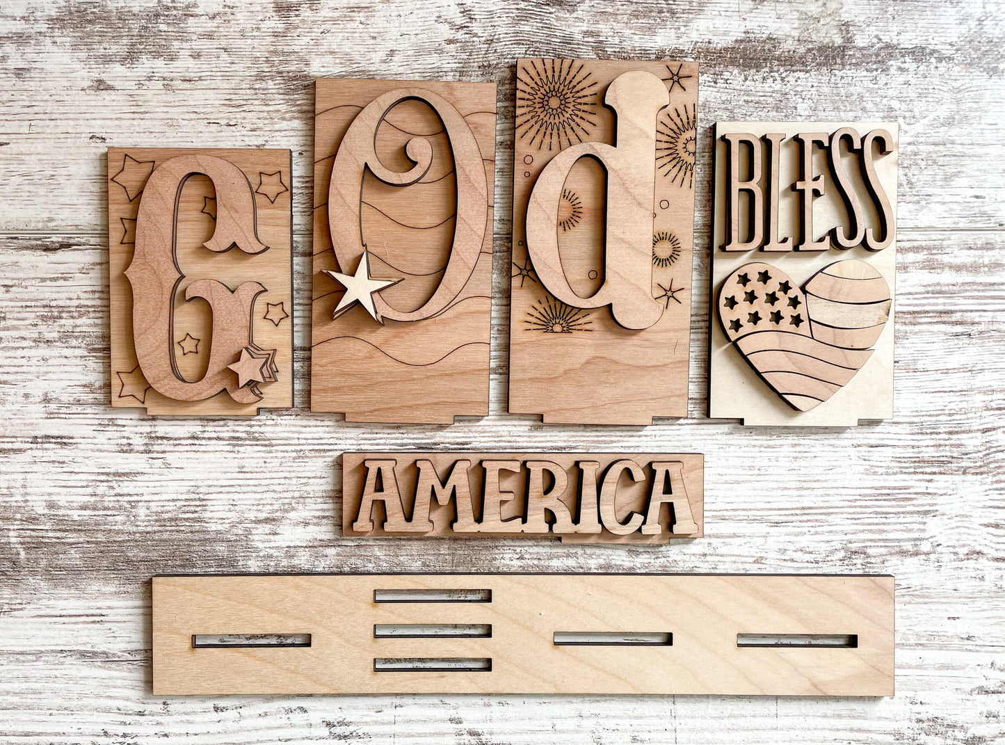 Patriotic Name Signs