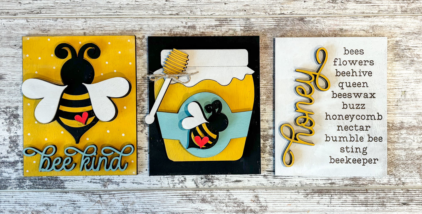 Bee Trio Signs