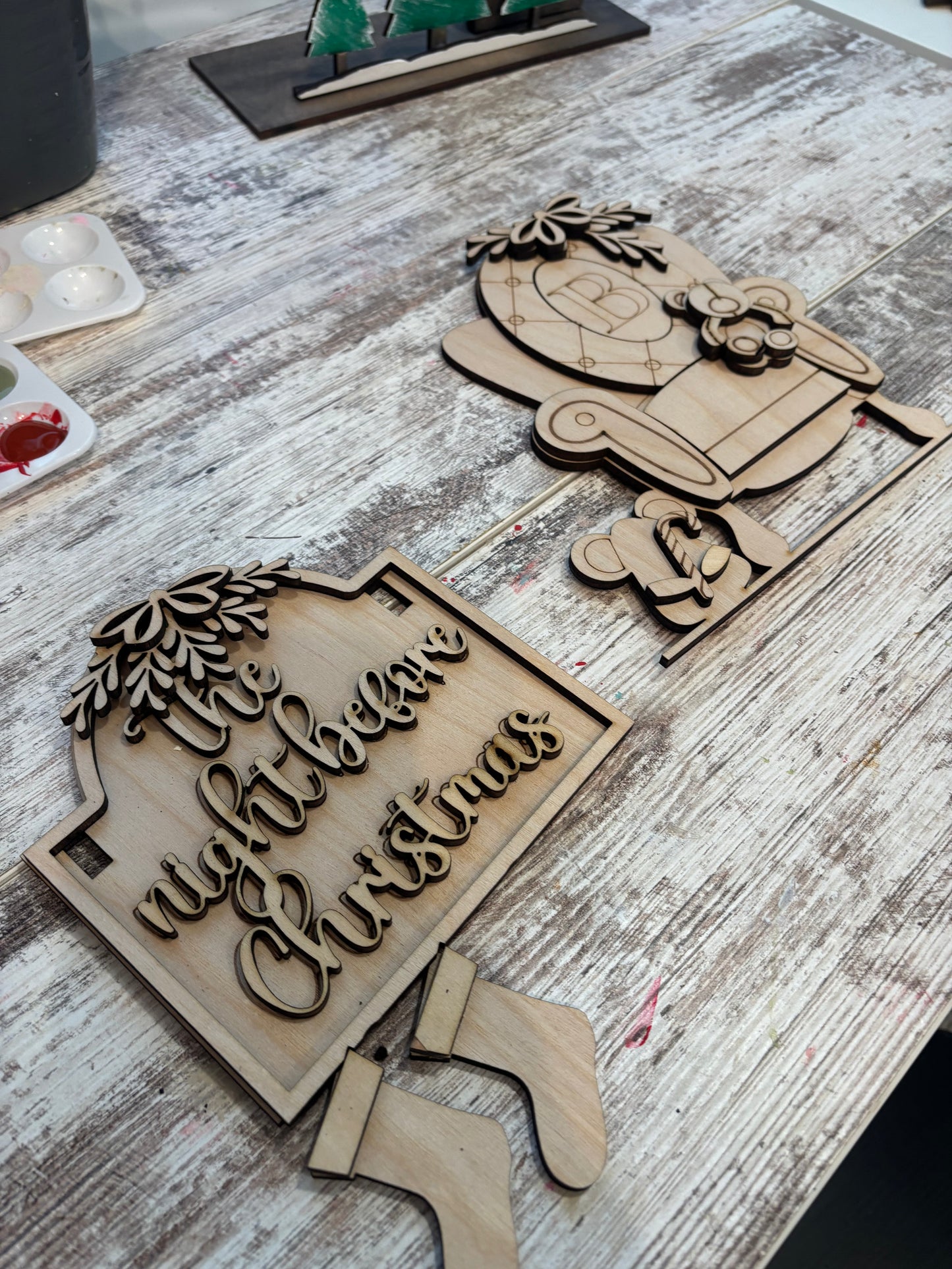 Night Before Christmas DIY Post Interchangeable