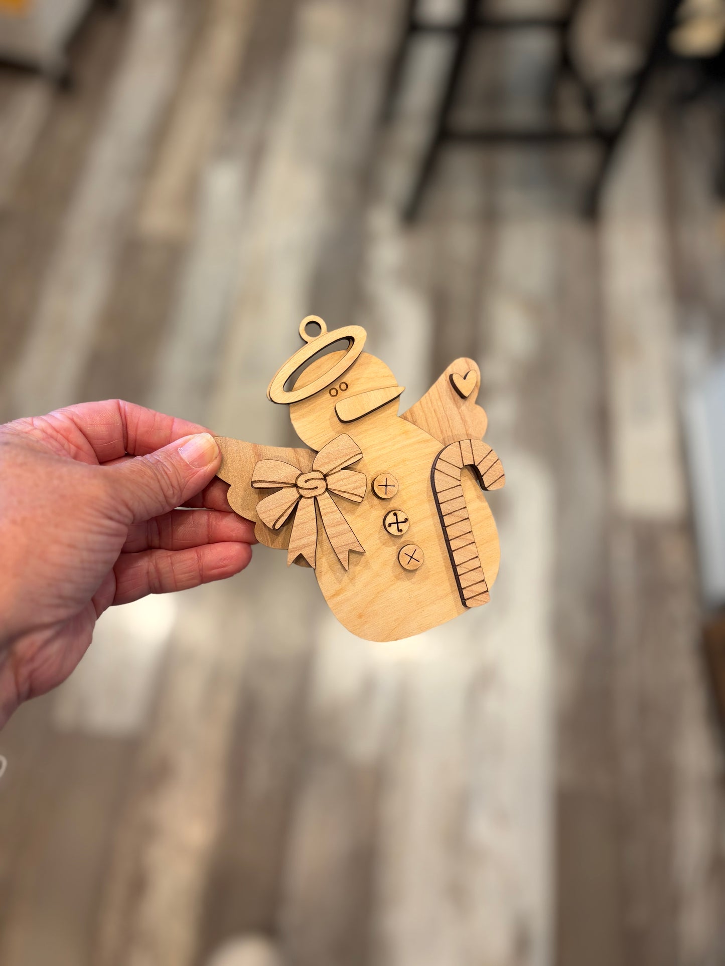 Snowman Gingerbread Ornament DIY Paint Kit | Fri-YAY Craft Kit
