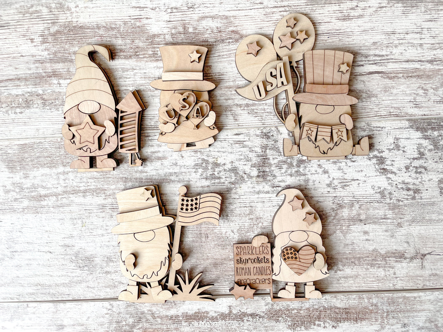 DIY Mini Patriotic Gnome Kit