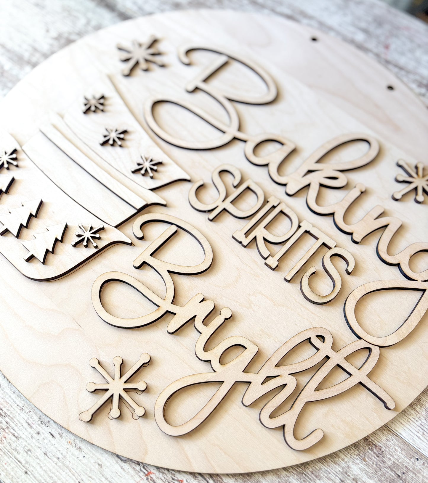 Baking Spirits Bright Door Hanger DIY Kit