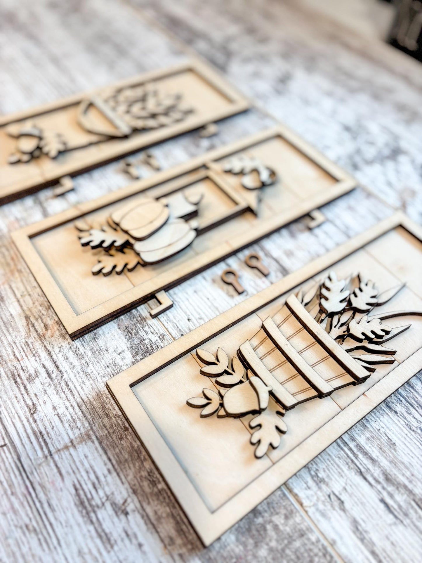 Fall Trio Sign DIY Kit