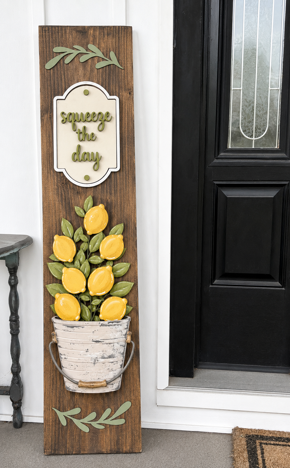 Porch Leaner Interchangeable Squeeze the Day Add On DIY Kit