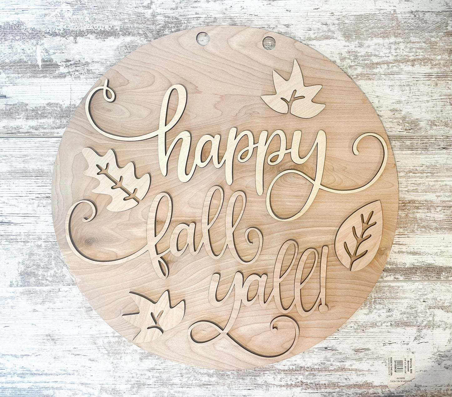 Happy Fall Y’all Door Hanger DIY Kit