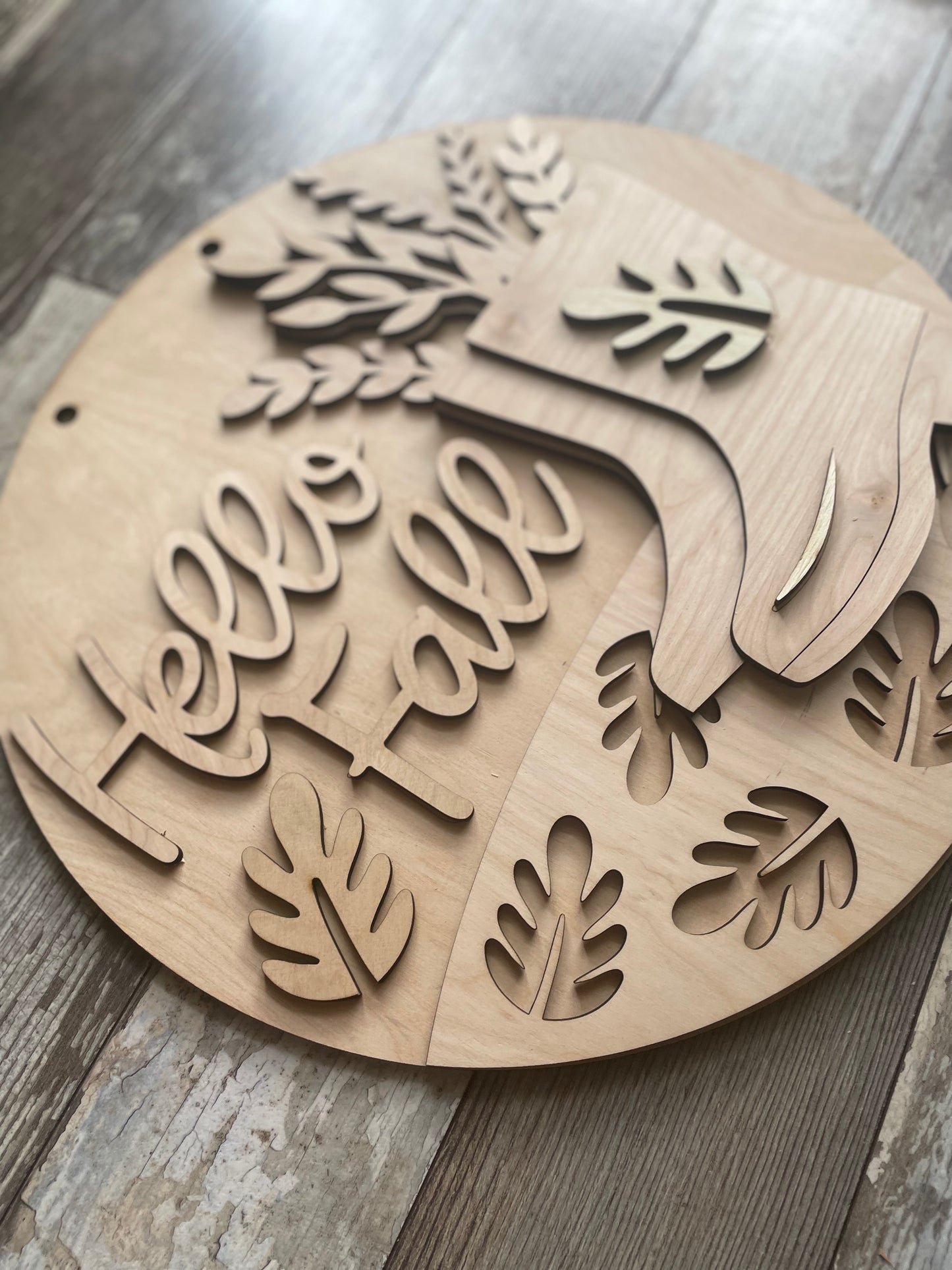 Hello Fall Door Hanger DIY Kit