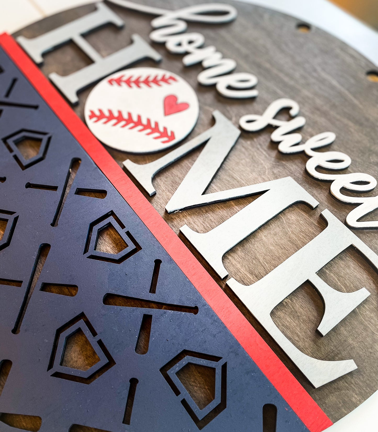 Home Sweet Home Baseball Door Hanger DIY Kit