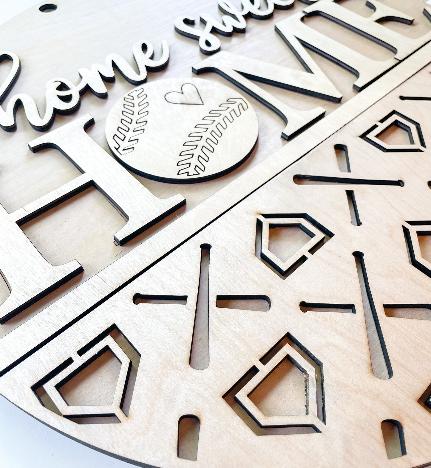 Home Sweet Home Baseball Door Hanger DIY Kit