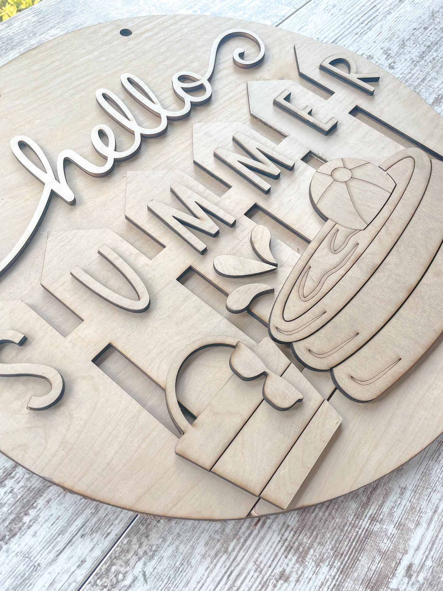 Hello Summer Door Hanger DIY Kit