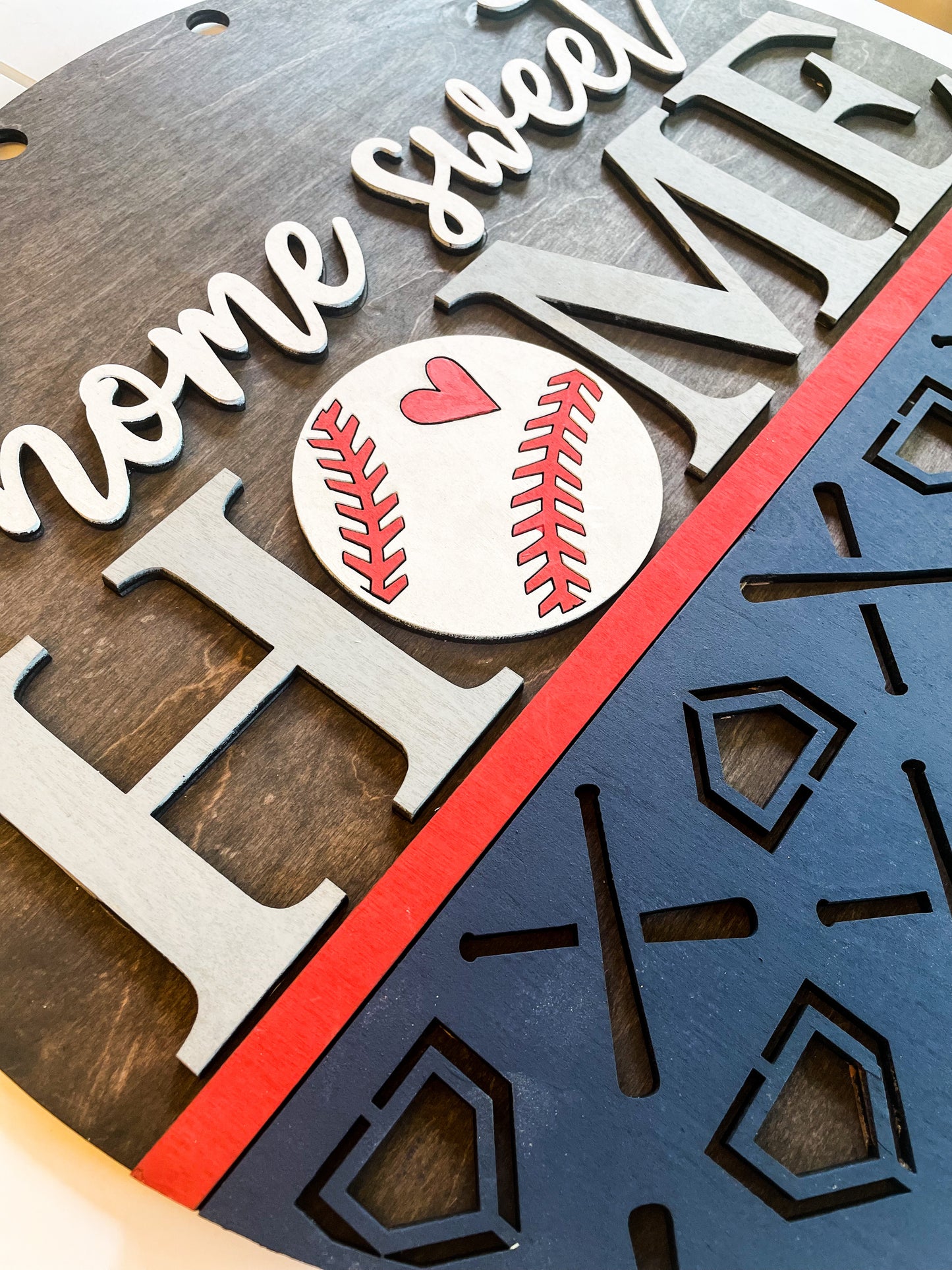 Home Sweet Home Baseball Door Hanger DIY Kit