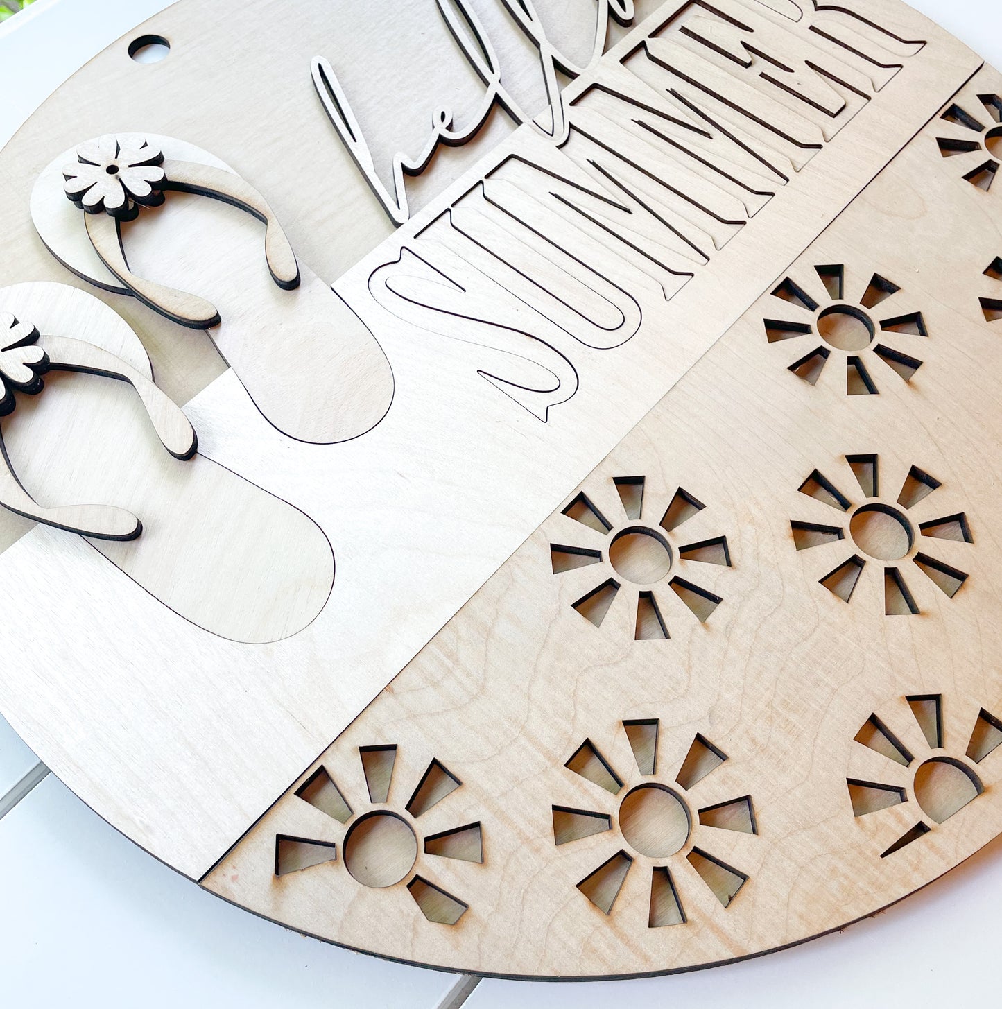 Hello Summer Flip Flops Door Hanger DIY Kit