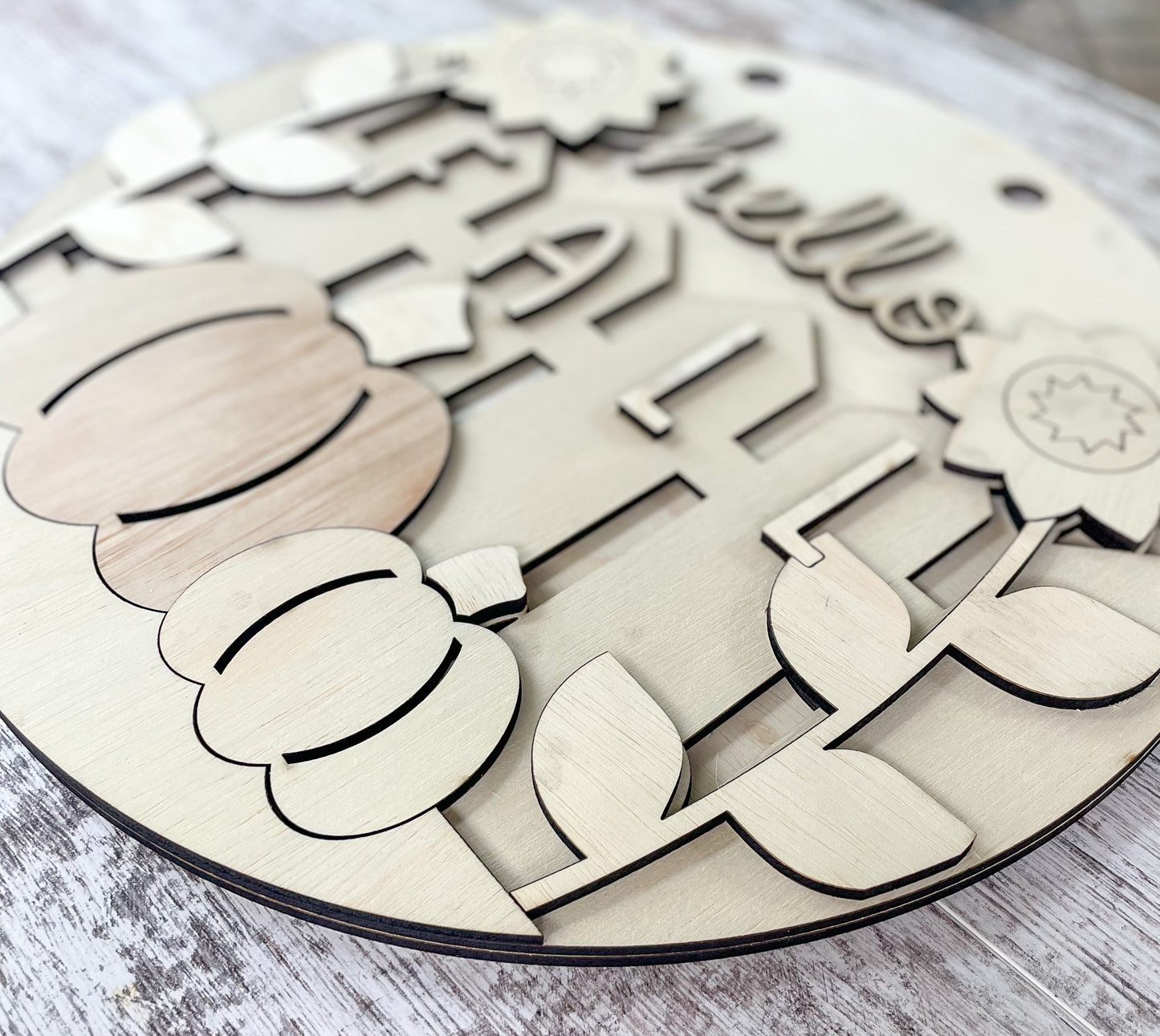 Hello Fall Fence Door Hanger DIY Kit