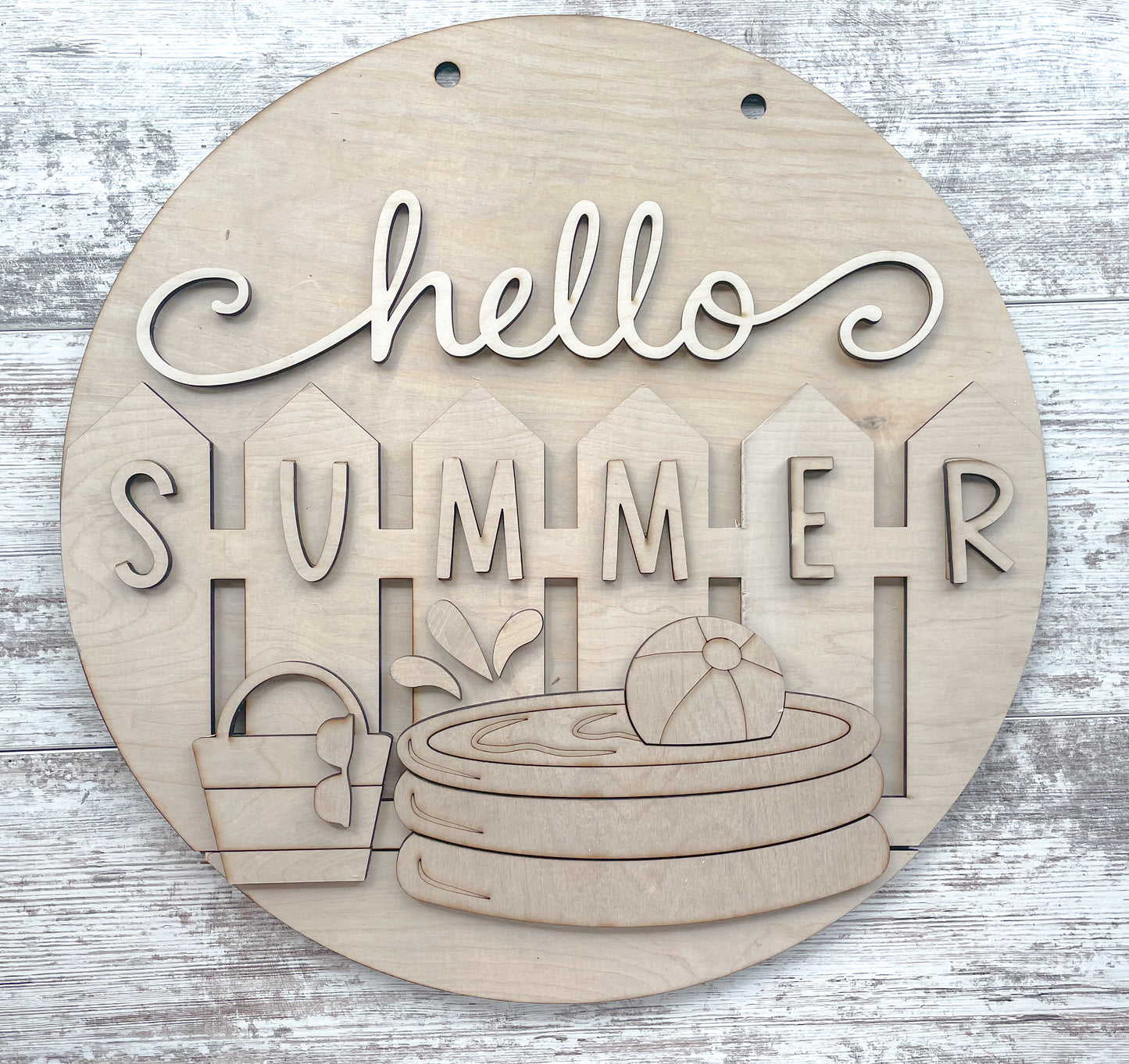 Hello Summer Door Hanger DIY Kit