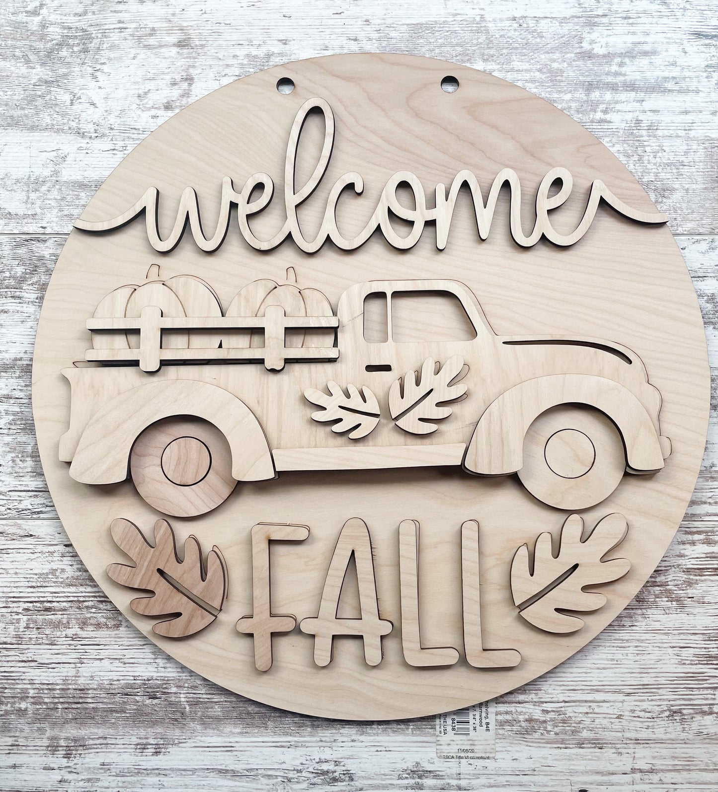 Welcome Fall Door Hanger DIY Kit