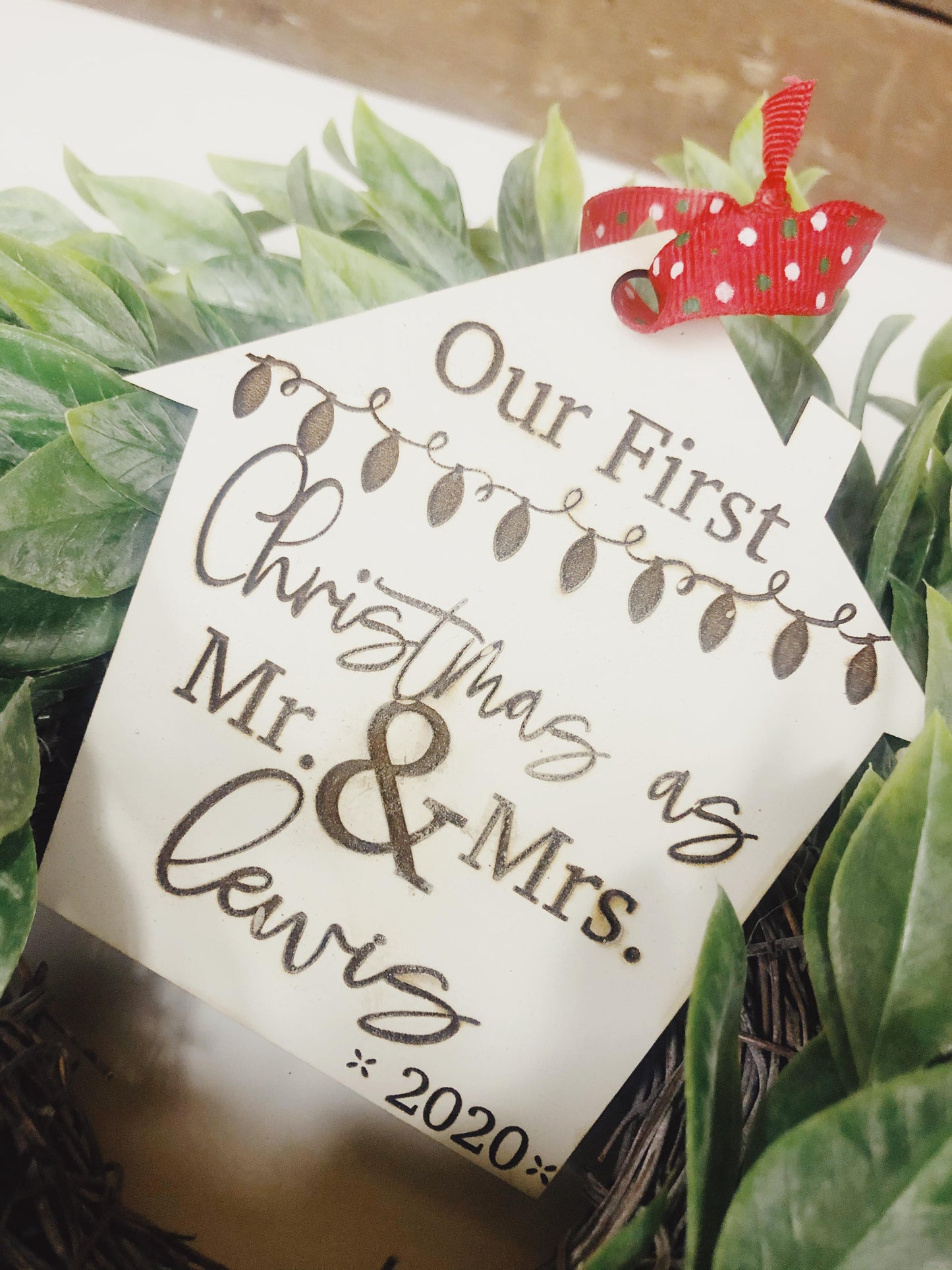 Our First Christmas Personalized Ornament