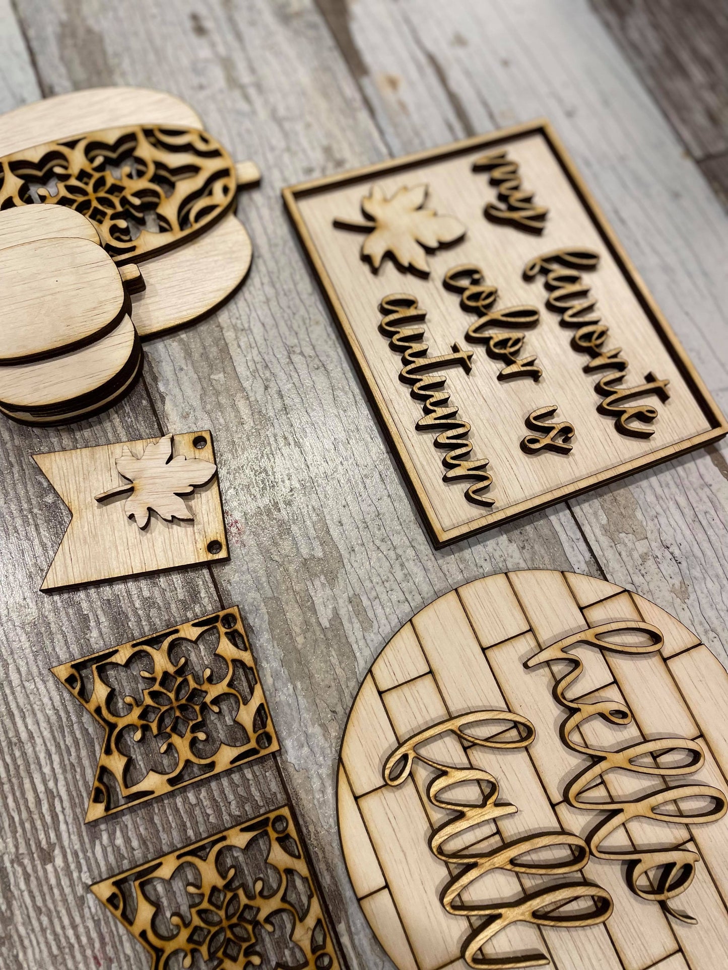 Autumn Tiered Tray DIY Kit