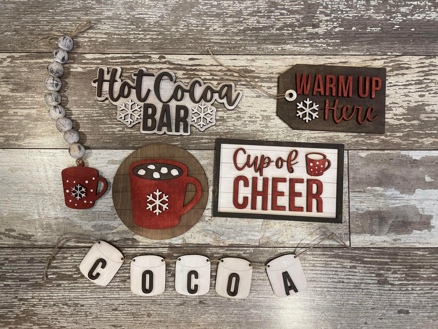 Hot Cocoa Bar Tiered Tray DIY KIt