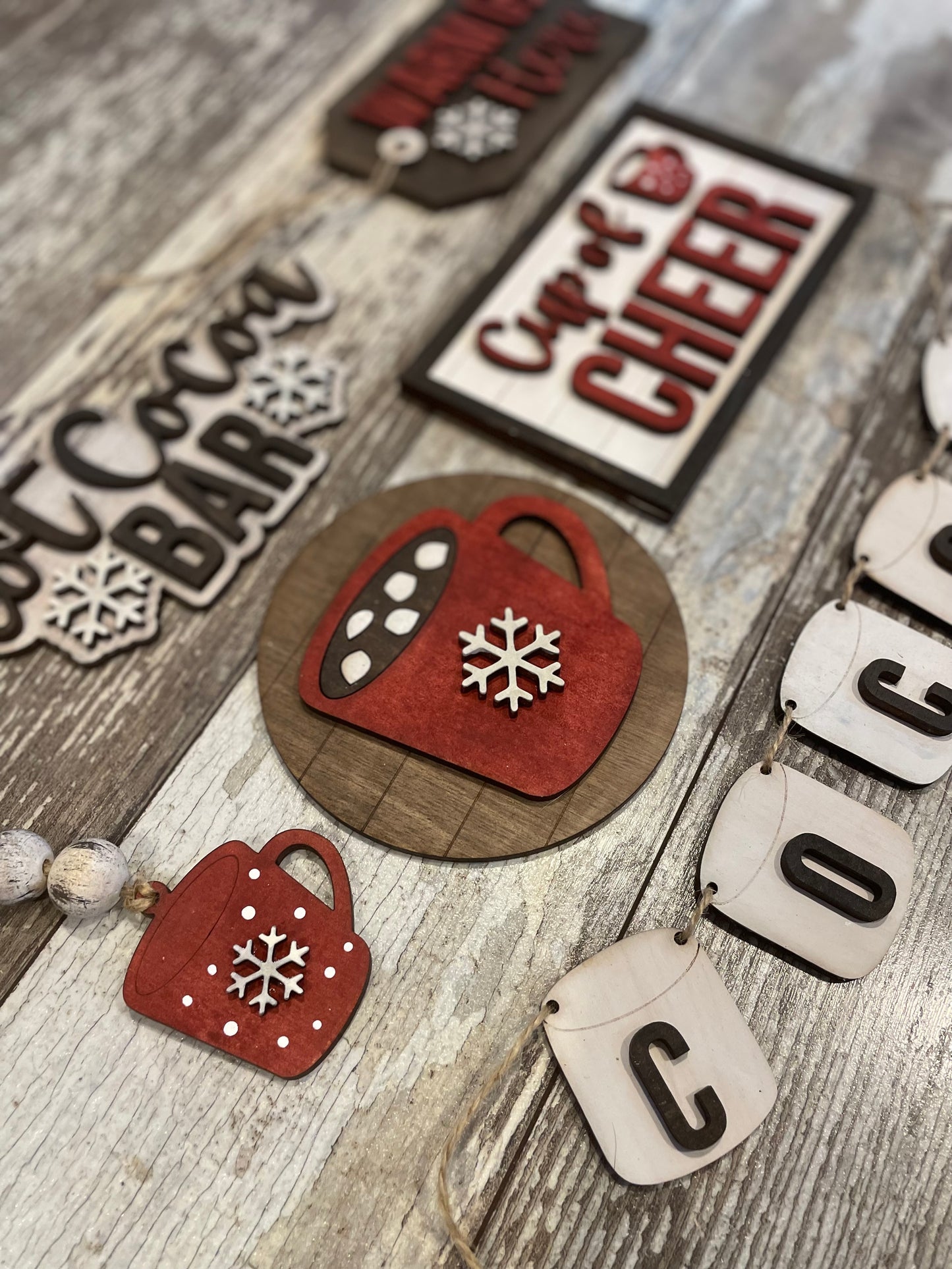 Hot Cocoa Bar Tiered Tray DIY KIt