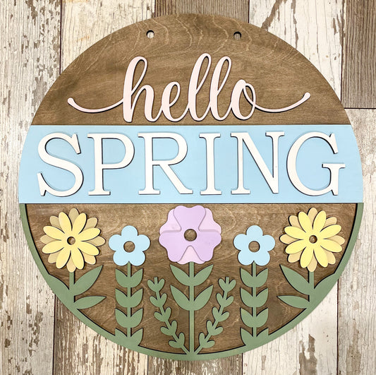 Hello Spring Door Hanger DIY Kit