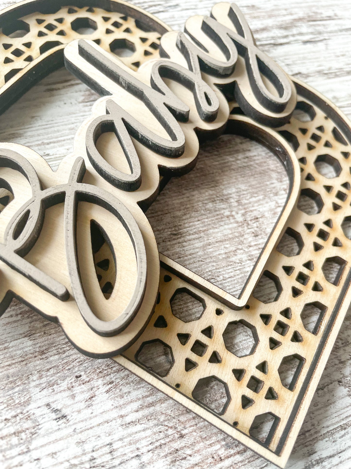 Rattan Baby Nursery Letters