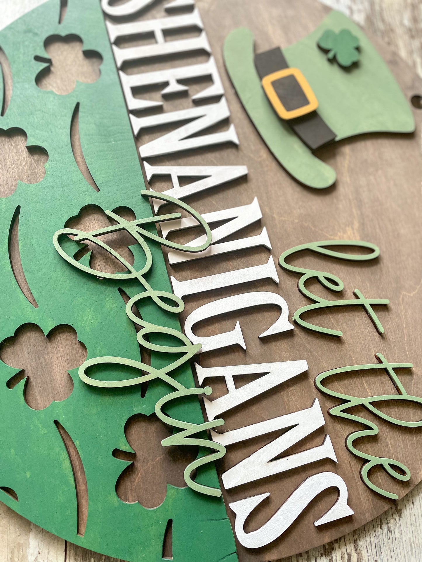 Let the Shenanigans Begin Door Hanger DIY Kit