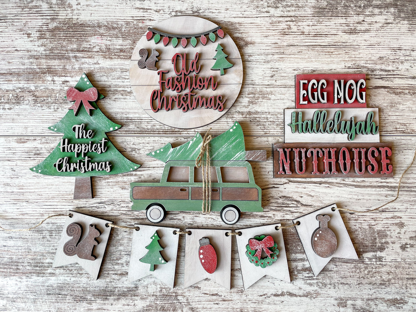 Christmas Vacay Inspired Tiered Tray DIY Kit