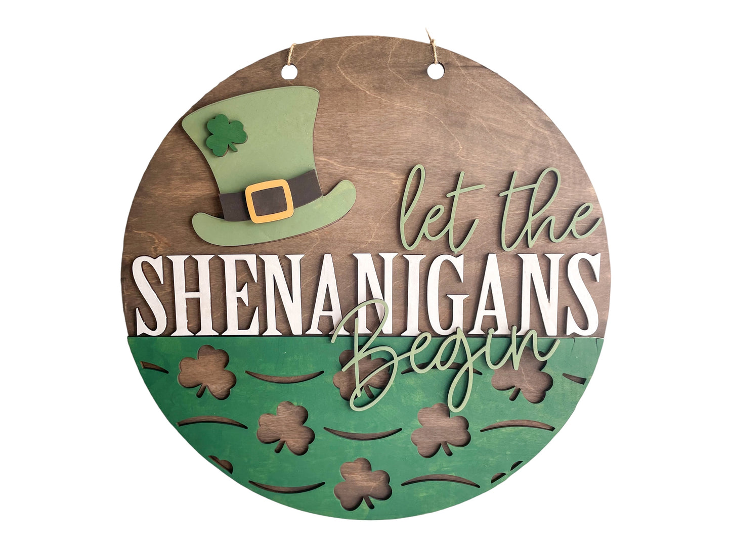Let the Shenanigans Begin Door Hanger DIY Kit