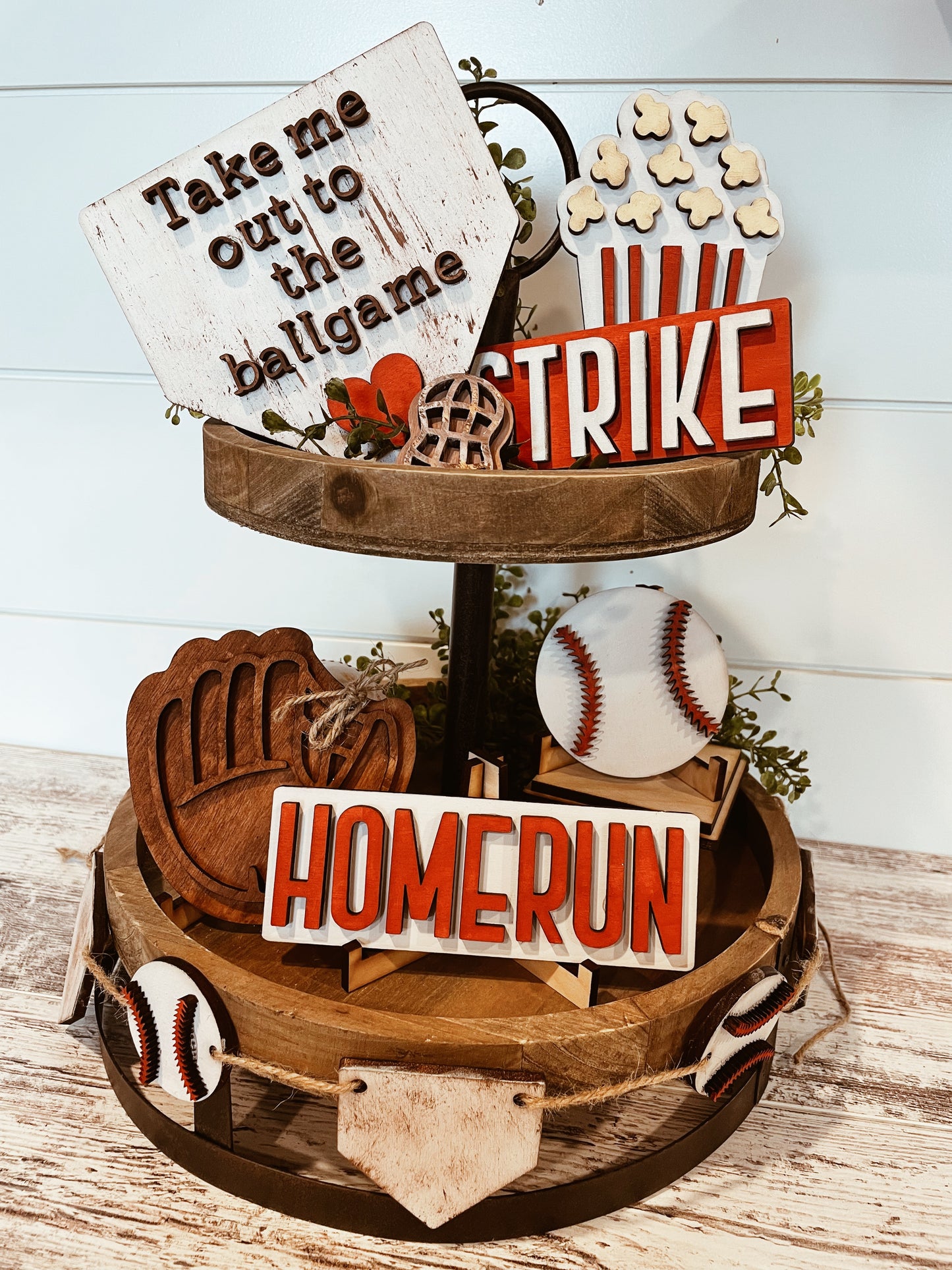 Baseball Tiered Tray Kit