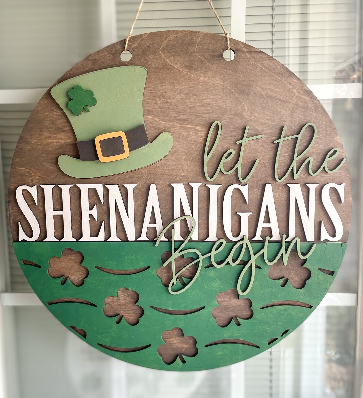 Let the Shenanigans Begin Door Hanger DIY Kit