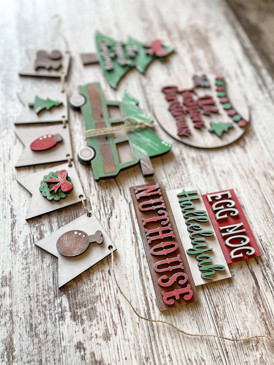 Christmas Vacay Inspired Tiered  Tray DIY Kit