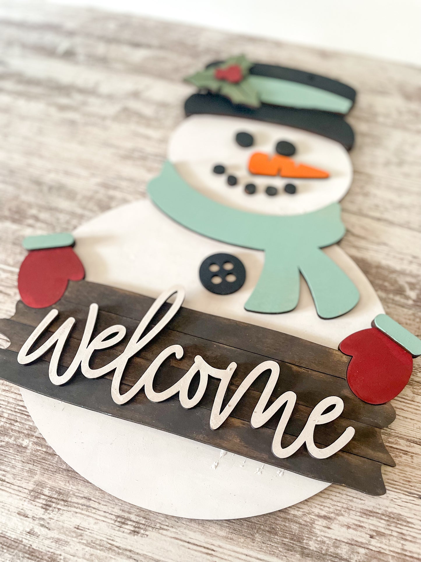 Welcome Snowman Door Hanger DIY Kit