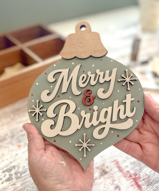 Merry & Bright Large Ornament DIY Kit