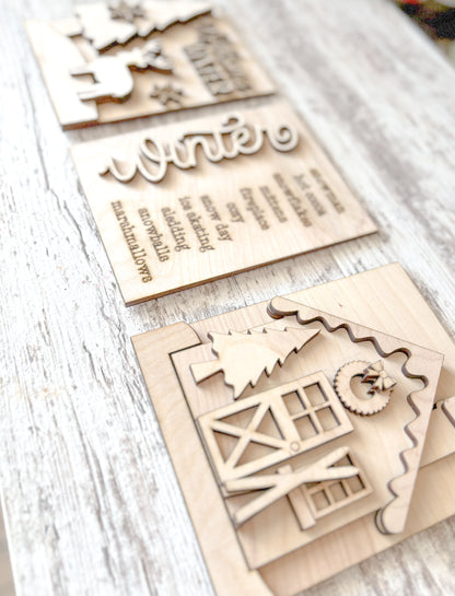 Winter Trio Signs DIY Kit