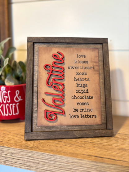 Valentine’s Day Trio Signs DIY Kit