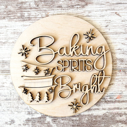 Baking Spirits Bright Mini Sign